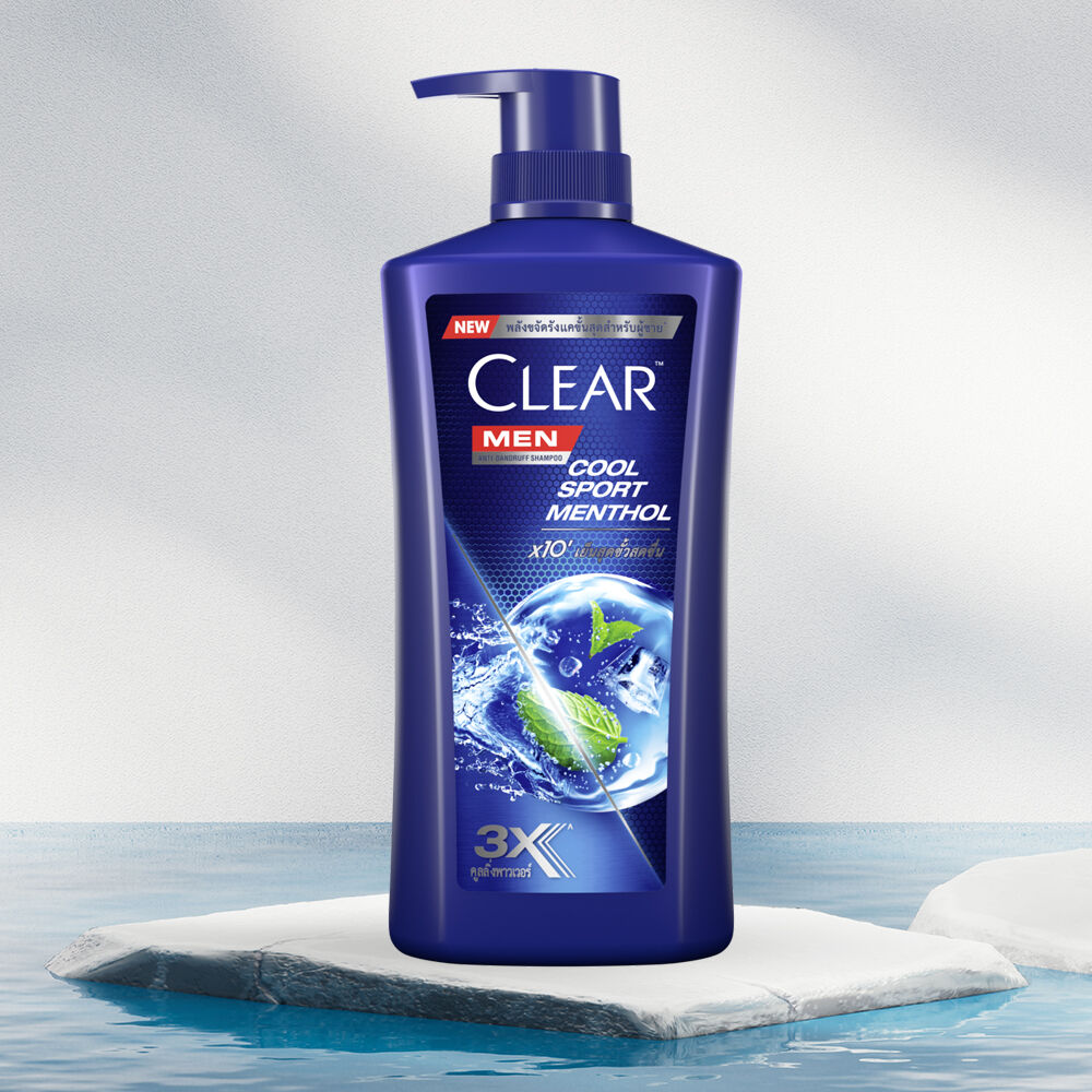 Clear Men Shampoo Anti Dandruff Cool Sport Menthol 390 Ml x 12 pcs