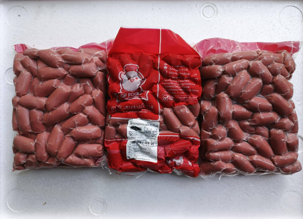 Red sausage, chicken sausage, Vienna style