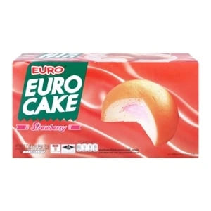 Euro Puff Cake Strawberry 17g x 12 pcs