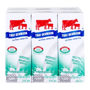 THAI-DENMARK UHT Milk Sweetened Flavour 250 ml x 6 packs