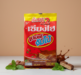 CHOCOLATE FLAVOURED COATED WAFER@4.5