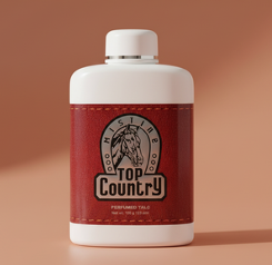 TOP COUNTRY PERFUMED TALC 100G X 12 BOTTLE