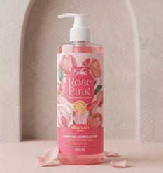 EXFAC ROSE PINK SCENT SHOWER CREAM