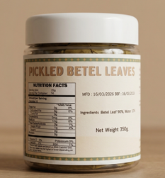 PICKLED BETEL LEAVES 300ML Pyar ba yin