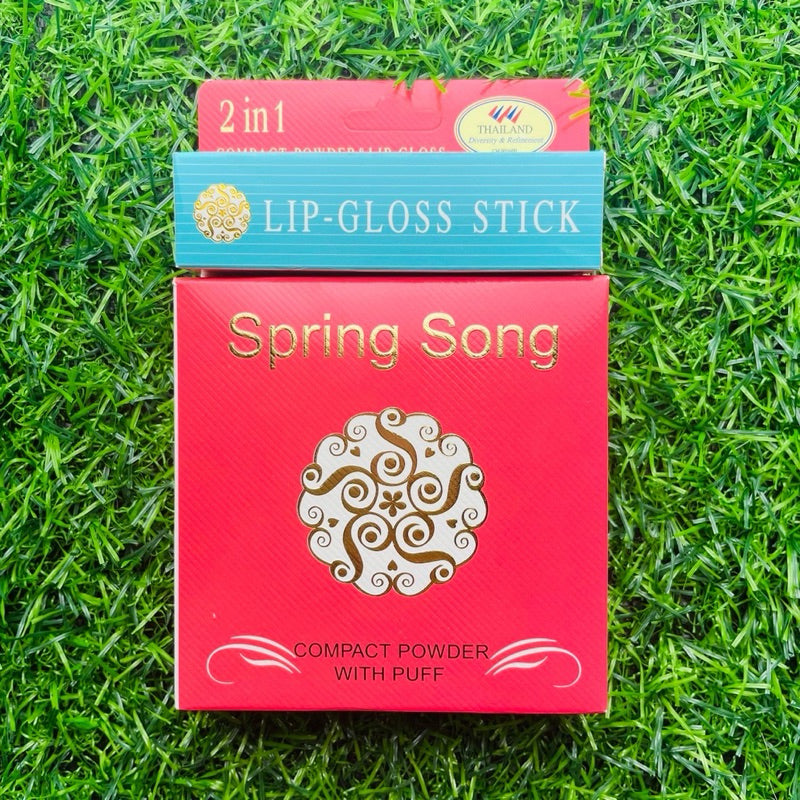 Spring Song 2in1 Compact powder & Lip gloss @ 12pcs